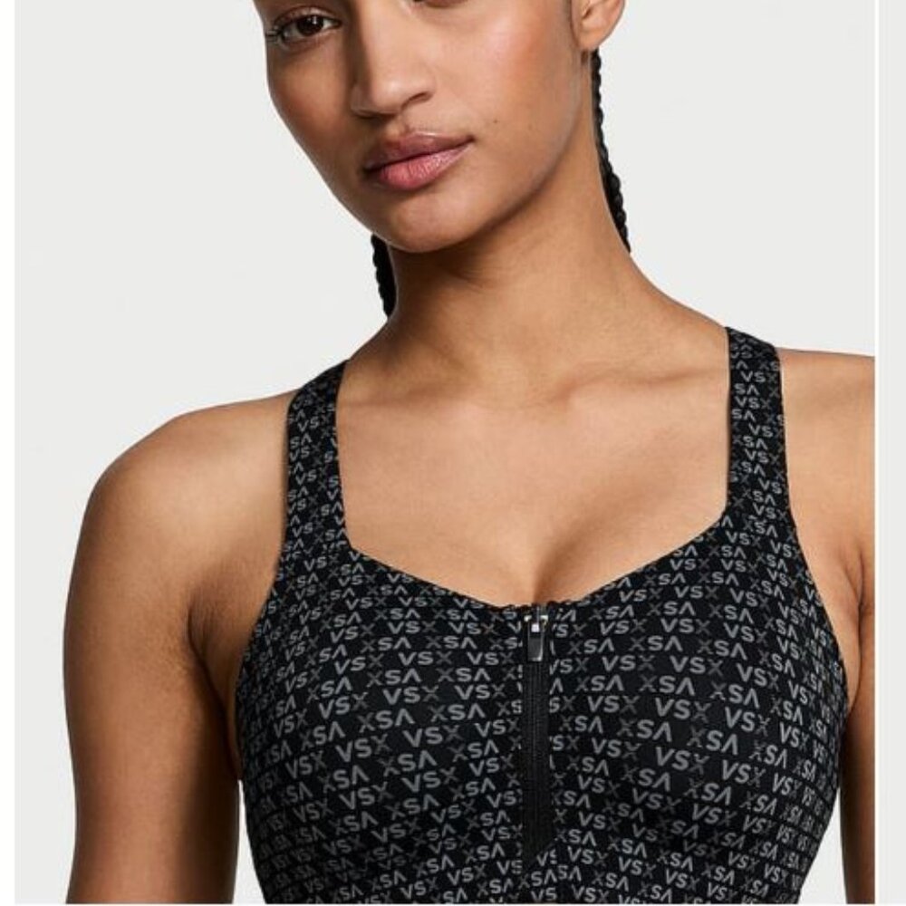 NEW Victoria's Secret VSX Knockout Front-Close Sports Bra! SZ 34B! $82